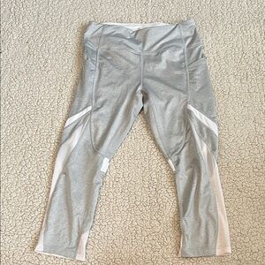 Avia - Women’s Medium Gray and White Leggings
